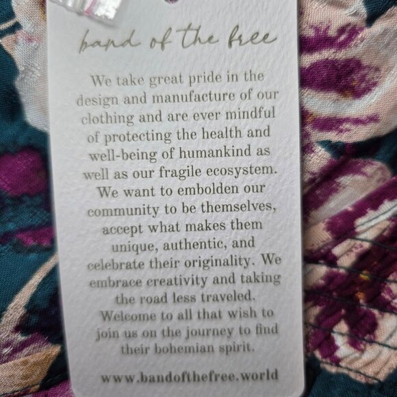 NWT Band of the Free Floral Wrap Maxi Dress M - Picture 12 of 14